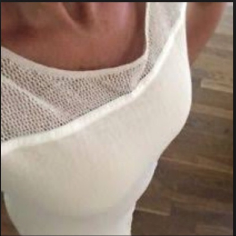 Ost Dress Tan Top Front Crochet Detail Size XS